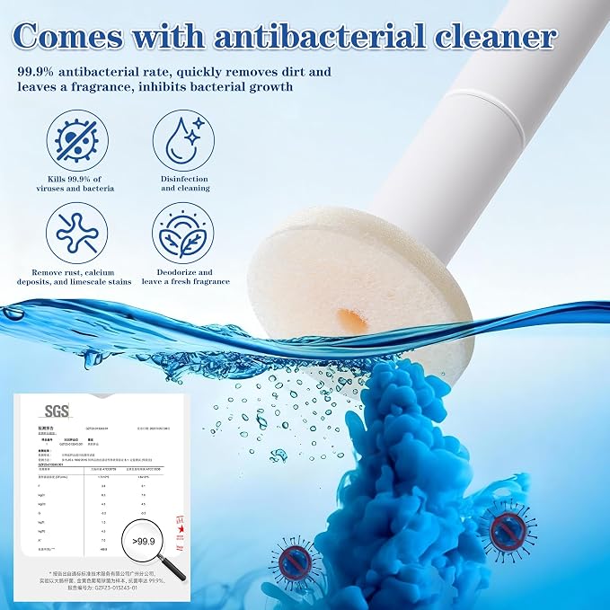 Pack of 40 Disposable Toilet Brush Refills, Designed Exclusively - Image 3