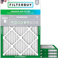 Filterbuy 21.5x23.5x1 Air Filter MERV 8 Essential Dust & Allergy Defense by Filterbuy