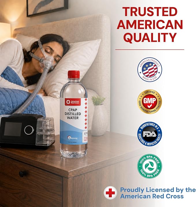 Resway American Red Cross CPAP Distilled Water Travel Bottles - Image 9