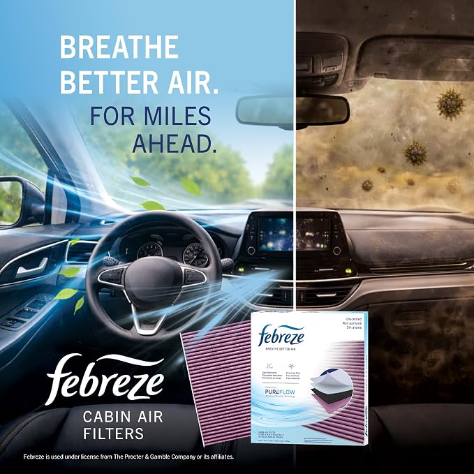 Febreze Odor Control Cabin Air Filter by PUREFLOW RZ19185 Fits 2014-2022 - Image 8