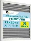 12x20x1 Reusable Air Filter, Electrostatic HVAC Air Filter, Lasts a Lifetime by Pelano