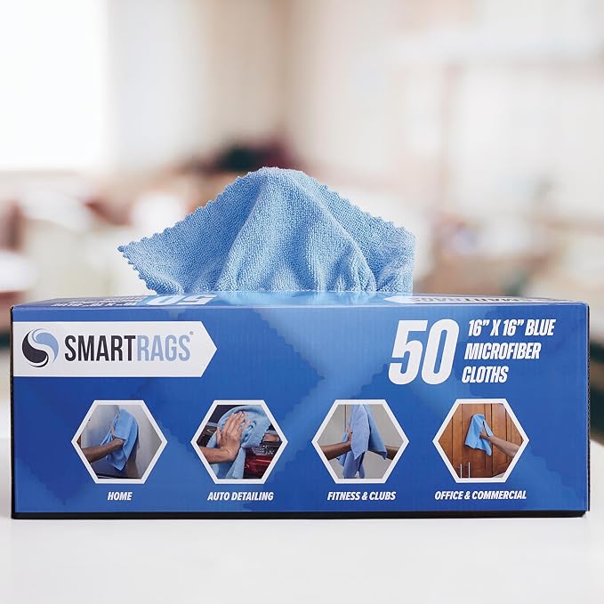 Arkwright Smart Rags Microfiber Cleaning Cloths, Lint Free 215 GSM Reusable - Image 5