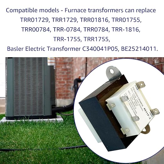 120V to 24V TRR01729 HVAC Furnace Transformer, Compatible - Image 6