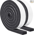 Yotache Maximum Compression Sponge 1" x1/2", Rubber Foam Strip Adhesive by yotache