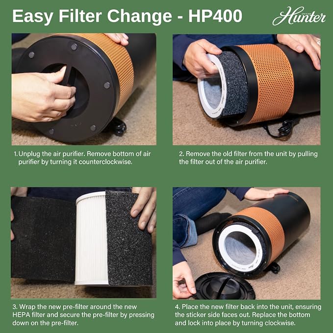 Hunter HP400 Round Air Purifiers - Image 4