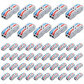 ALITOVE 50pcs Electrical Connectors Push in Lever Nuts Quick Connect 2 Wire by ALITOVE