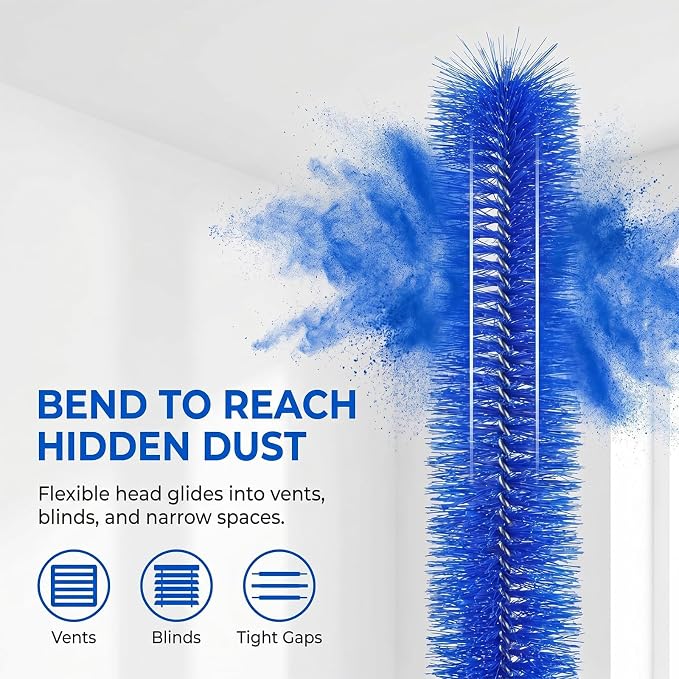 Bendable Microfiber Head Brush, Reusable Fan Cleaner Brush, Washable Dust - Image 4