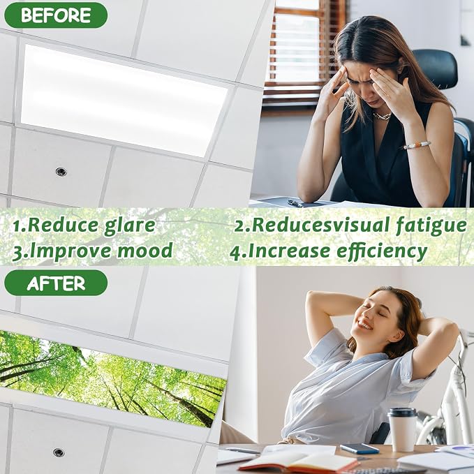 4 Pcs Fluorescent Light Covers - Image 3