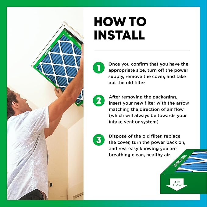 Filterbuy 18x25x1 Air Filter MERV 13 Optimal Smoke & Allergy Defense, - Image 5