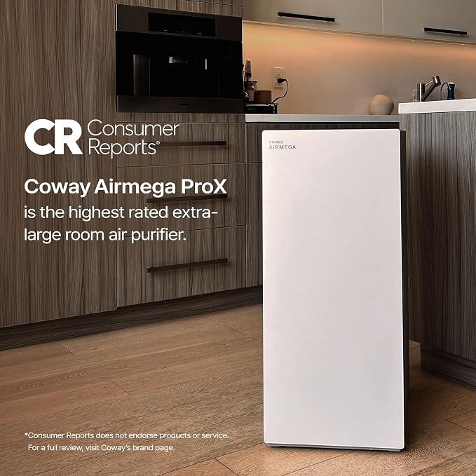 COWAY Air Purifiers for Large Room Whole Home Up to 4, 2 Sets of XL Washable - Image 2