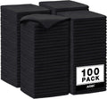 AIDEA Microfiber Cleaning Cloth Black 100PK, Microfiber Towels by AIDEAHOME