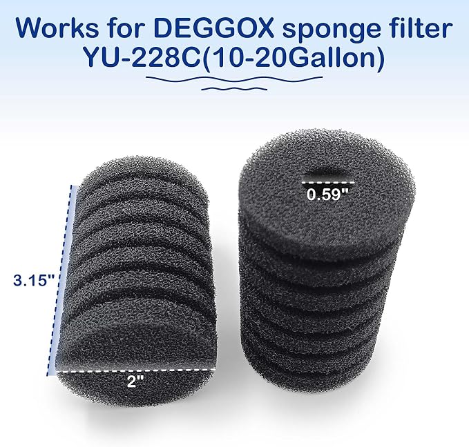 Aquarium Sponge Filter Replacement Sponges - Image 2