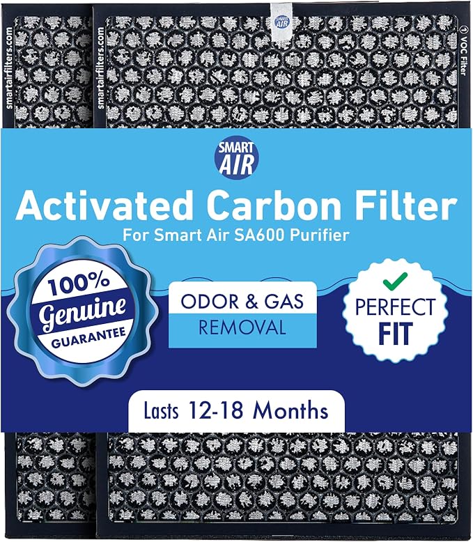 Smart Air SA600 Genuine Replacement Carbon Filter –Original VOC & Odor Removal by Unknown
