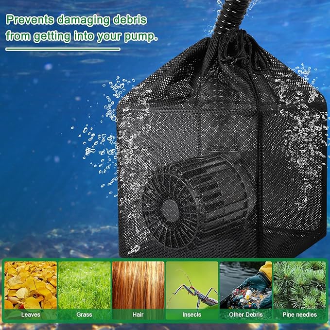 Pond Filter Bag, Pump Barrier Bag, Anti-Clogging Cube Filter Box - Image 7