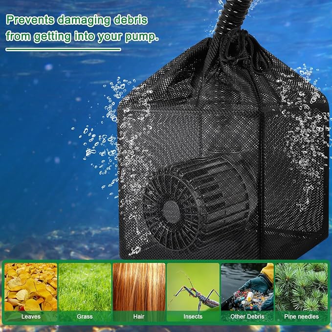 Pond Filter Bag, Pump Barrier Bag, Anti-Clogging Cube Filter Box - Image 6