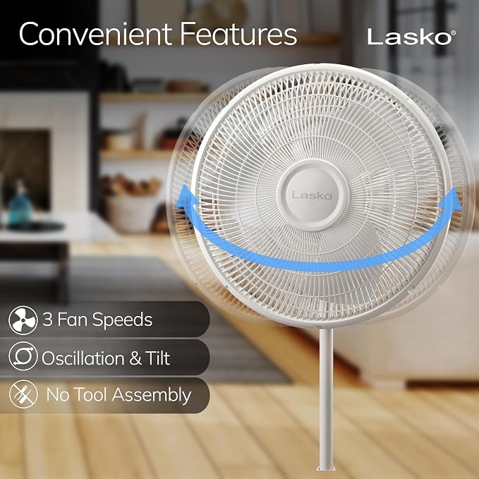 Lasko Oscillating Pedestal Fan - Image 3