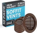 Repa Market 4 Inch Brown Round Air Vent Cover by RepaMarket
