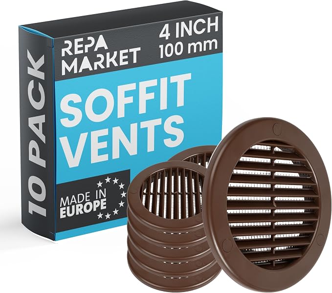 Repa Market 4 Inch Brown Round Air Vent Cover by RepaMarket