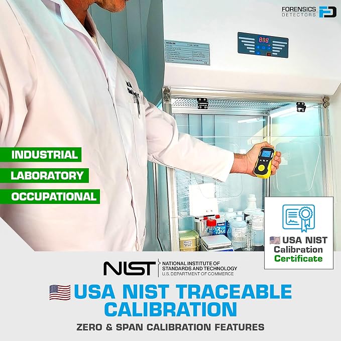 Oxygen Detector by Forensics | USA NIST Calibration & Certificate | Dust & - Image 4