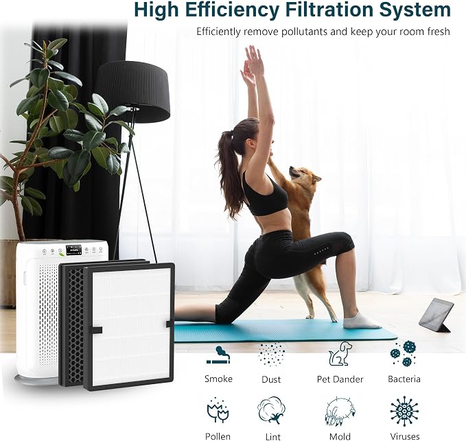2 Packs E-200 H13 True HEPA Replacement Filter Compatible - Image 5