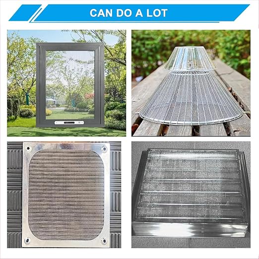 Stainless Steel Mesh Screen 8Mesh 304, 15.7" x 147" Metal Mesh Screen, Rust - Image 8