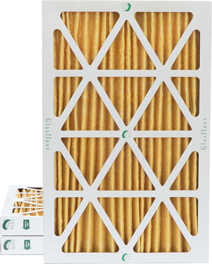 Glassfloss 16x25x2 MERV 11 AC & Furnace 2" Depth Air Filters. Box of 3. Actual by Glasfloss