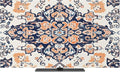 Boho Pattern Retro Orange Block Indoor TV Cover, Elastic TV Screen Protector by Unknown