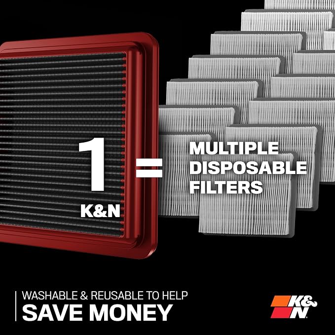 K&N Dryflow Lifetime Engine Air Filter: High Performance, Dry Synthetic - Image 6