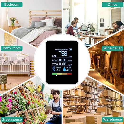 Environmental Sensor – Compact Air Purity Detector, Accurate Real-Time Display - Image 4