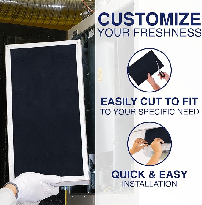 Cut-to-Fit Activated Carbon Filter Pad, 16 x 48 Sheet | Two-pack; trims to size - Image 8