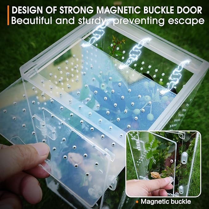 MYGIIKAKA Jumping Spider Enclosure Accessories, Tarantula Spider Box, Bug Cage - Image 4