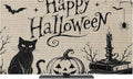 Happy Halloween Black Cat Smile Pumpkins Indoor TV Cover, Elastic TV Screen by Unknown