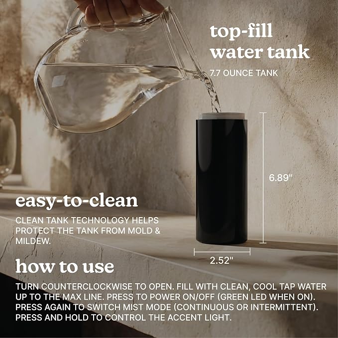 Homedics Portable Humidifier – Small Ultrasonic Cool Mist Humidifier - Image 7
