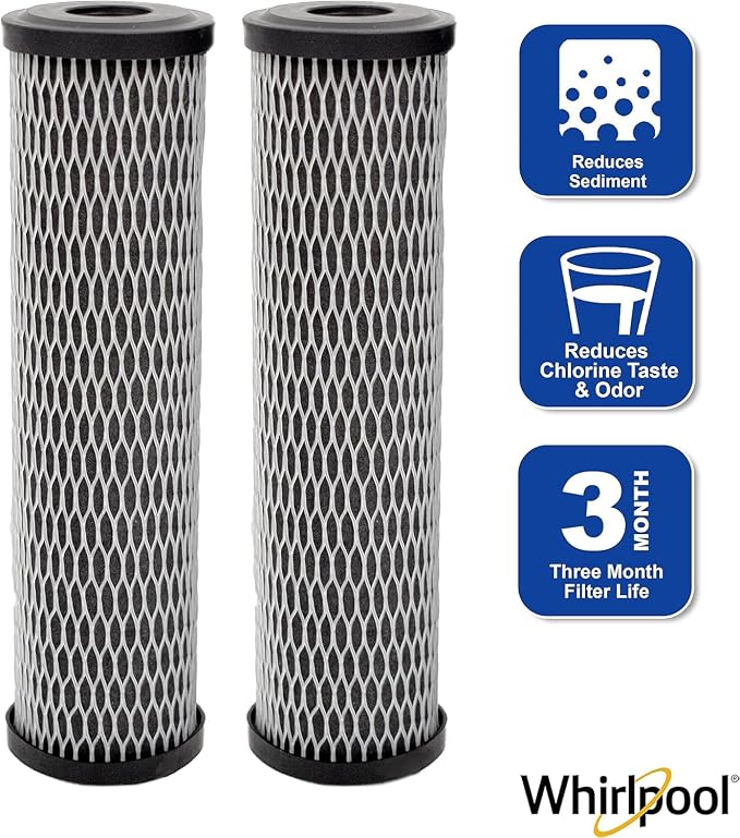 Whirlpool CTO Carbon Wrap Water Filter WHKF-WHWC, Full Case of 24 Filters - Image 2