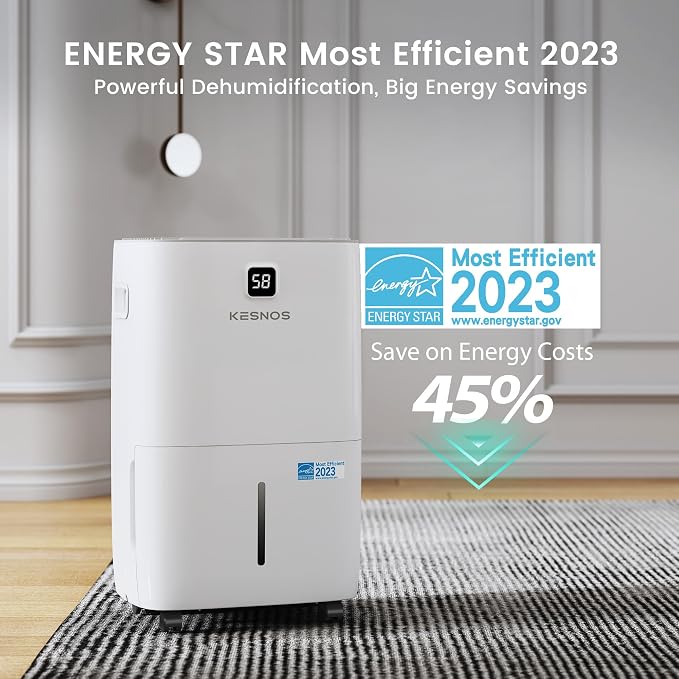 Kesnos 80 Pints 2025 Energy Star Dehumidifier - Image 3