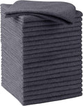 HOMEXCEL Grey Microfiber Cleaning Cloths, 20 Pack Cleaning Rags by HOMEXCEL