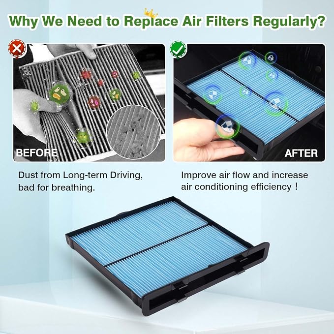 4-Pack 72880-FL000 HEPA Cabin Air Filter Fits - Image 5