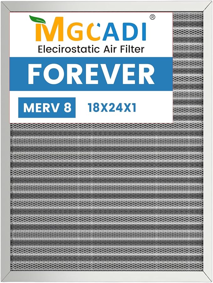 24x18x1 HVAC Furnace Air Filter, Lasts a Lifetime, the Last HVAC Filter You by MGCADI