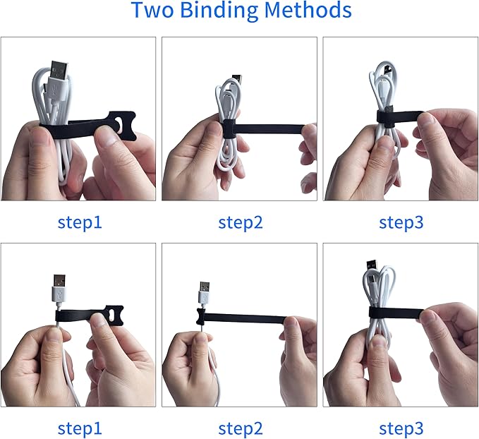 200 PCS 6 Inches Black Reusable Cable Ties, Adjustable Cord Straps, Cable - Image 5