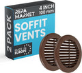 Repa Market 4 Inch Brown Round Air Vent Cover by RepaMarket