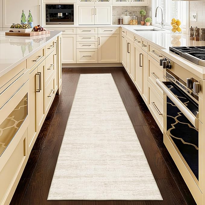 Kitchen Runner Rug 2x12 Runners Rug for Hallways Non-Slip,Long Abstract Rug Runners,Stain Resistant Soft Washable 12 ft Runner Rugs,Ultra-Thin Carpet for Entryway,Dining,Laundry Room