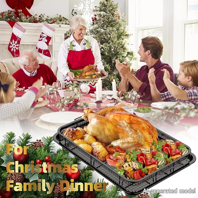 Air Fryer Basket for Oven, Extra Large 18.8" x 12.8" Oven Air Fryer Basket and - Image 2