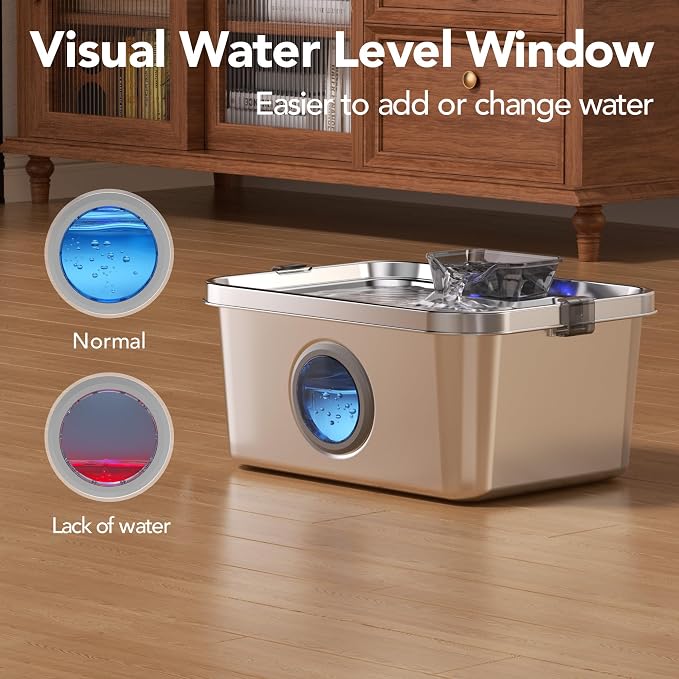 PETIMI Dog Water Fountain, 3 Gallons Stainless Steel Dog & Cat Water Fountain - Image 7