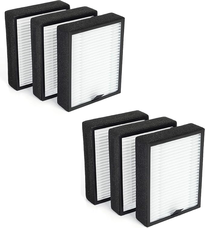 PM1220 High-Efficiency 3-in-1 True HEPA Replacement Filters, Compatible by Flintar