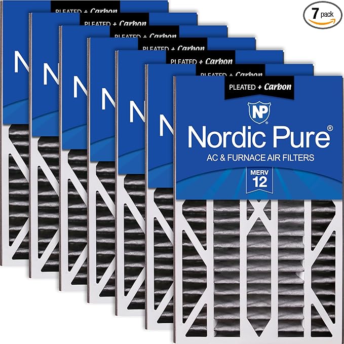 Nordic Pure 16x25x3 Air Bear Cub Air Filter Replacement MERV 12 Pleated Plus by NordicPure
