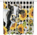 Retro Sunflowers Living Room Curtains 84 Inch Length, Window Curtains Tab Top by Unknown
