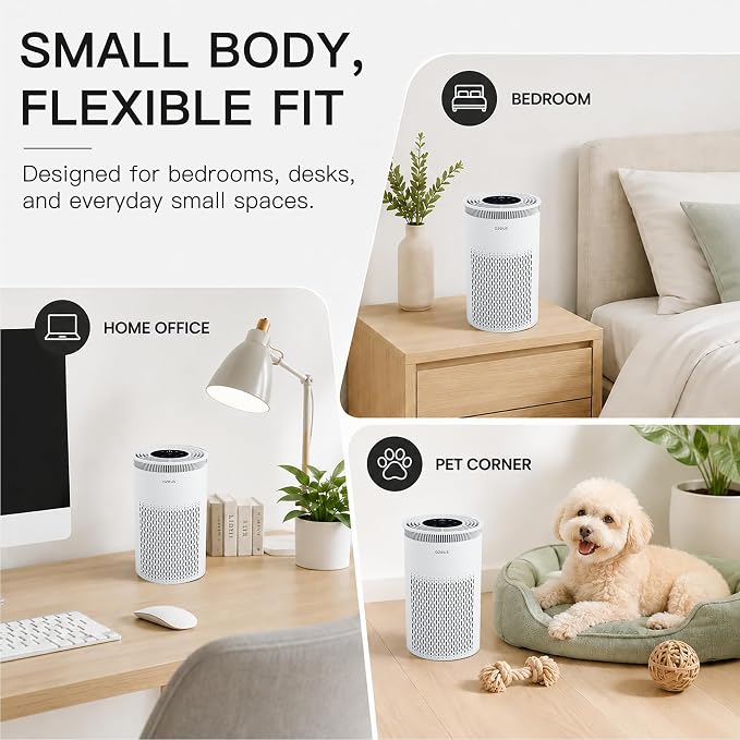 Azeus C8 True HEPA Air Purifier, 5-Stage Filtration, 360° Air Intake, - Image 12