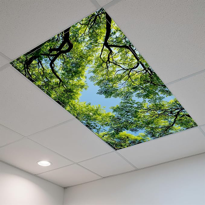 2 Pack Fluorescent Light Covers- 4 x 2 Feet Magnetic Ceiling Light Cover Room - Image 3