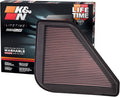K&N High-Flow Original Lifetime Engine Air Filter: Increase Power: Premium by KNEngineeringInc