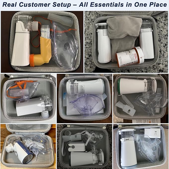 Klawdsky Carrying Case for Portable Nebulizer, Travel Medical Bag, Hard - Image 5